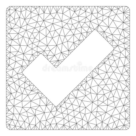 Vector Poligonal Mesh Illustration Del Marco Del Control Ilustraci N