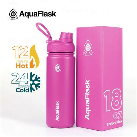 Aquaflask 18oz Aqua Flask Wide Mouth W Flip Cap Vacuum Insulated