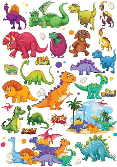 Dinosaurs for kids ( Instant Transfer Sheets ) – Kraftily Konnect