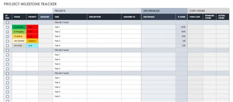 Free Project Milestone Templates Smartsheet