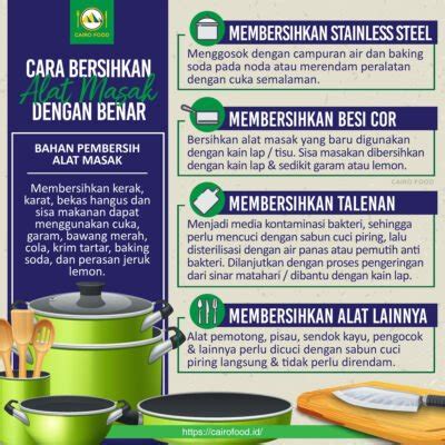 Cara Membersihkan Peralatan Masak Dengan Benar Cairo Food