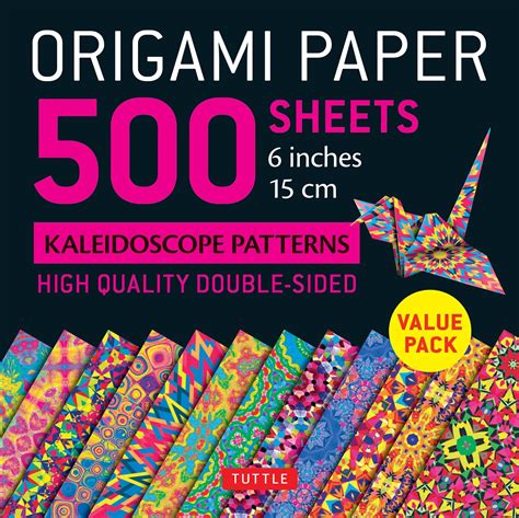 Origami Paper 500 Sheets Kaleidoscope Patterns 6 15 Cm Tuttle