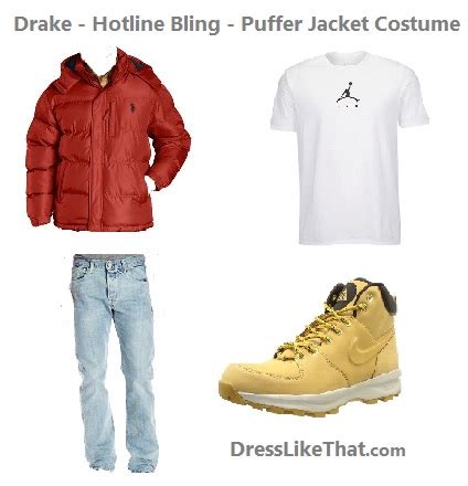 Drake – Hotline Bling – Puffer Jacket Costume – Dress Like That