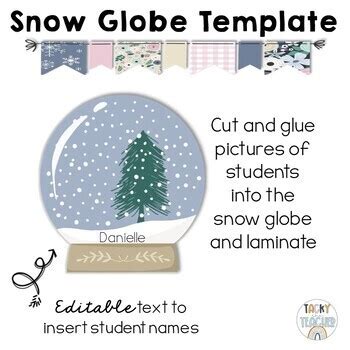 Snowflake Bulletin Board | Winter Bulletin Board Ideas | Snow Globe ...