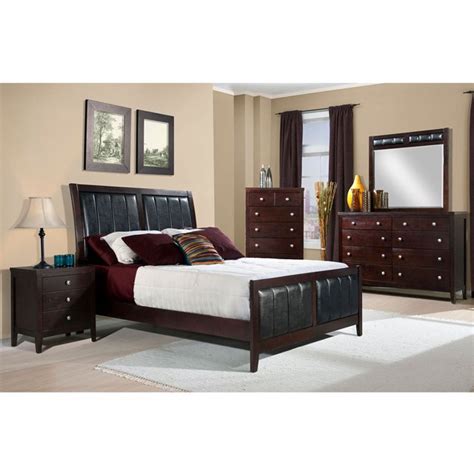 Cambridge Piedmont 5 Piece Bedroom Suite Queen Bed Dresser Mirror