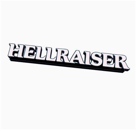 STL Datei HELLRAISER V1 Logo Display by MANIACMANCAVE3D Design für