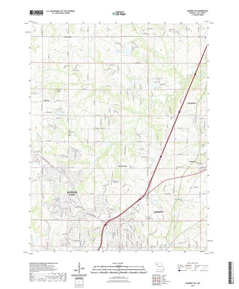 Kearney SW Missouri US Topo Map – MyTopo Map Store