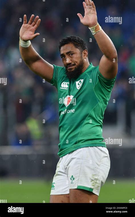 Rome Italy 25th Feb 2023 Bundee Aki Of Ireland During 6 Nations