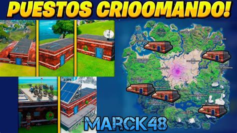 Visita Diferentes Puestos De Avanzada De Criomando Fortnite Youtube