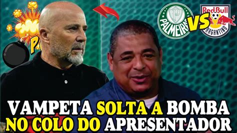 SAMPAOLI PROCESSA APRESENTADOR E COMENTARISTA PALMEIRAS X BRAGANTINO