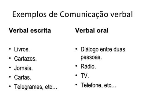 Comunicação verbal