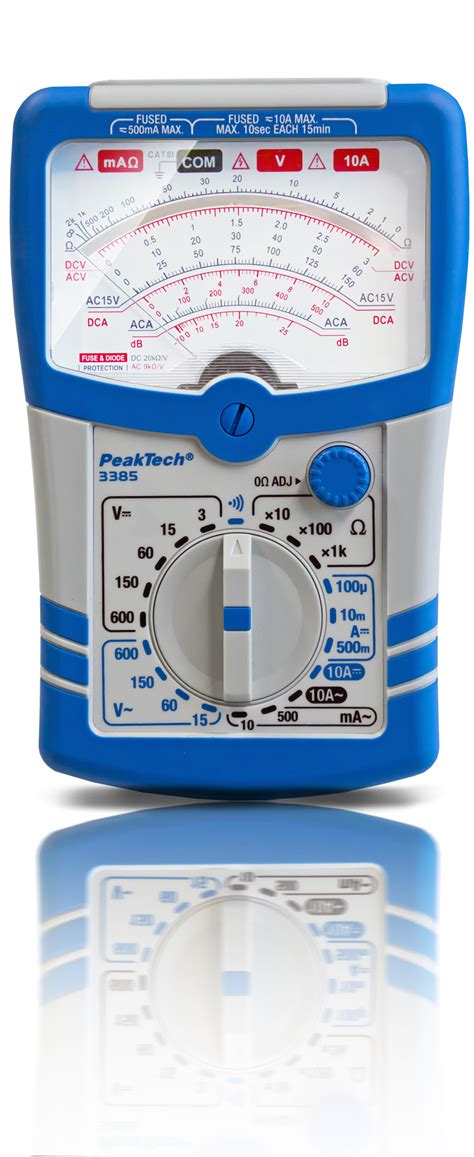 Peaktech P Analog Multimeter V Ac Dc A Ac Dc Cat Iii