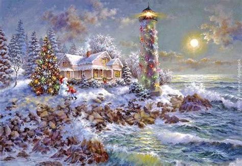 Nicky Boehme 1958 Romantic Painter Рождественское художественное