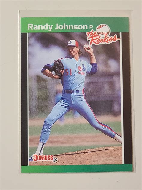 1989 Donruss Rookies Randy Johnson RC Rookie Baseball Card Etsy