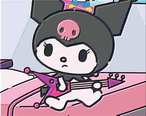 Kuromi Playing The Guitar Hello Kitty Art Cute Kawaii Drawings