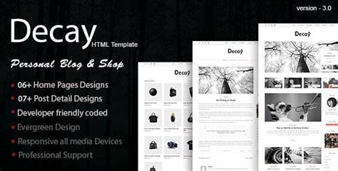 Decay Modern Personal Blog HTML Responsive Template Wpkixx Web