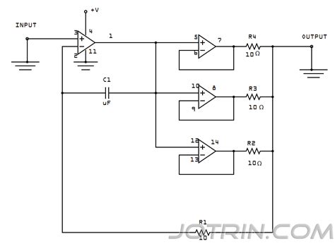 Lm324 Quad Op Amp Ic Pinout Circuit Datasheet And Uses Jotrin Electronics