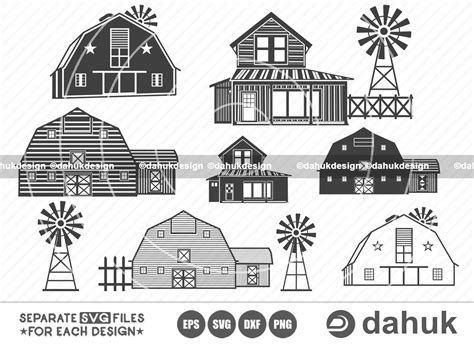 Farm Barn SVG Barn SVG Rustic Barn Svg Barn House Svg Etsy