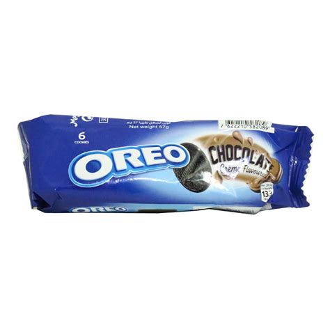 Mondelez Oreo Chocolate Creme Flavoured 57g Cream Filled Biscuit