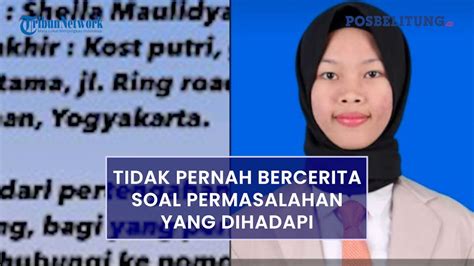 Mahasiswa Asal Belitung Dikabarkan Hilang Di Yogyakarta Ternyata Sosok