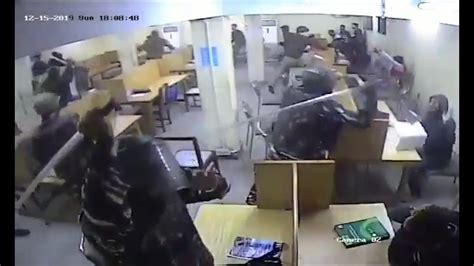 Jamia Violence New Cctv Footage Shows Delhi Police Attacking Students