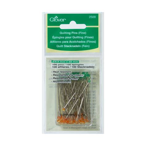 Clover Quilting Pins Fine 2509 Birch Wholesale