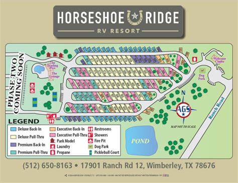 RV Resort Map & Guest Guide | Horseshoe Ridge RV Resort