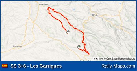 Ss Les Garrigues Stage Map Rally De Espa A Wrc Rally