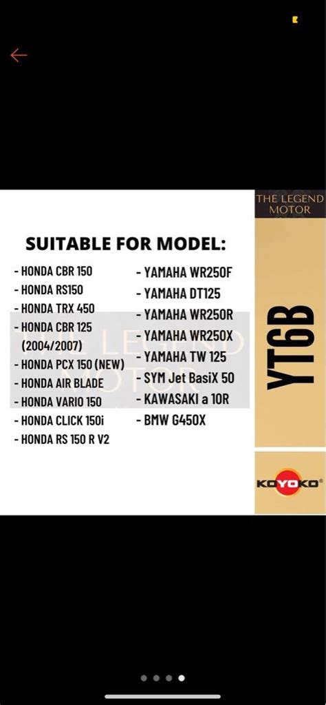 Bateri Motor YT6B 3 Auto Accessories On Carousell