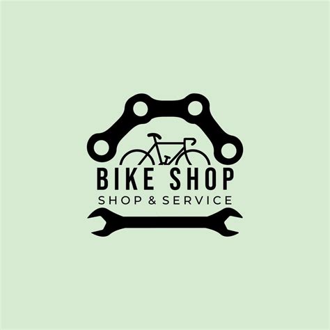 Bike Shop logo template, design minimalist 45768478 Vector Art at Vecteezy