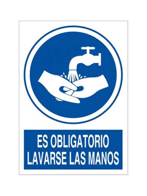 Cartel es obligatorio lavarse las manos es una señal de seguridad