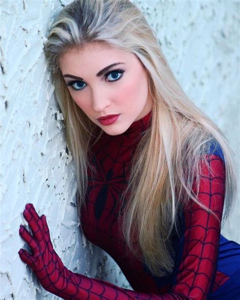 Super Geek Girls On Twitter Spider Girl Anna Faith Sexy Cosplay