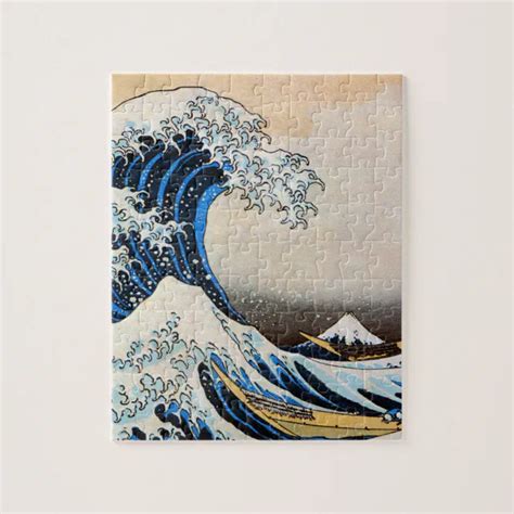 Puzzle 神奈川沖浪裏 grande vague de 北斎 Hokusai Ukiyo e Zazzle ch