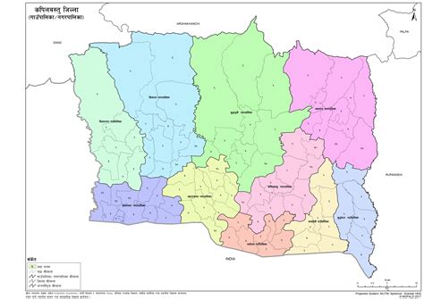 Map of Kapilvastu District of Nepal – Nepal Archives