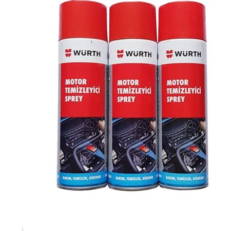 Würth Hızlı Motor Temizleme Spreyi 500 ml 3 lü Set Fiyatı