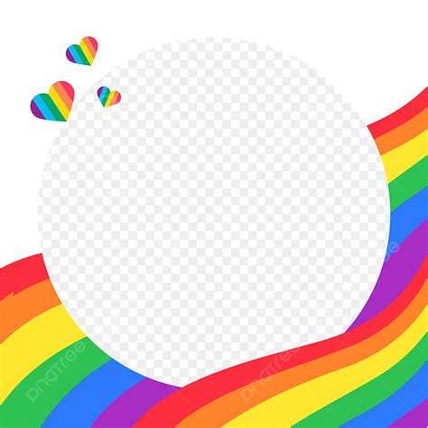 Borde Redondo Lgbt Rainbow Twibbon Png Lgbt Arco Iris Twibbon Png Y