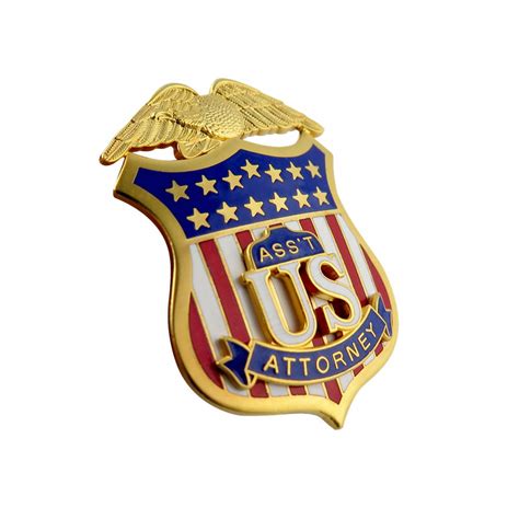 Custom Made US Attorney Badge No Minimum Order Cheap Attorney Badge