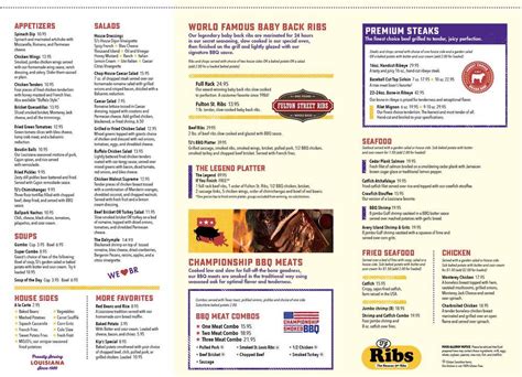 Menu At Tj Ribs Siegen Lane Bbq Baton Rouge Siegen Ln