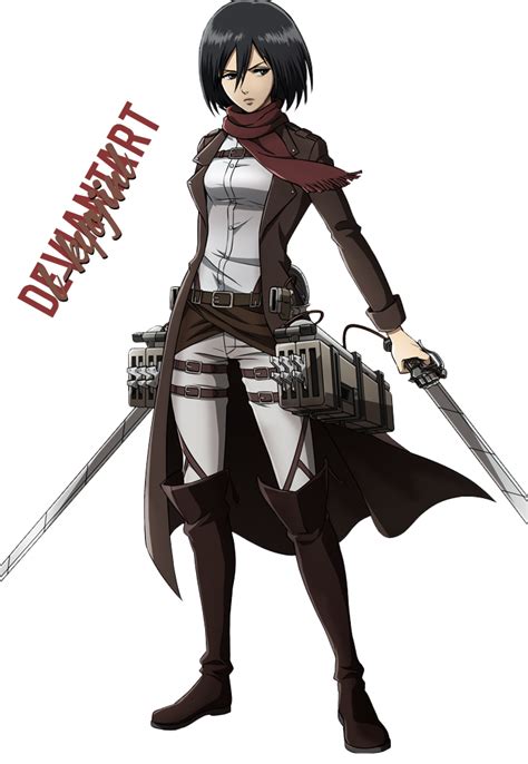 Mikasa Ackerman Render By L Kyojinl On Deviantart