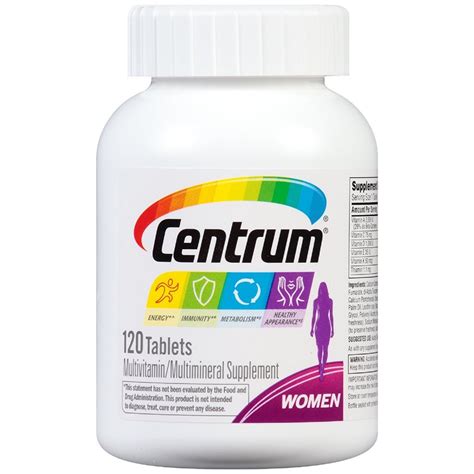 Centrum Women Pastillas Multivitamico De Mujer Cuotas Sin Inter S