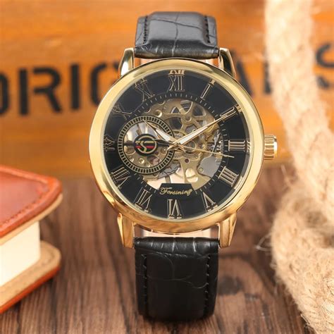 Yisuya Fashion Mechanical Watch Automatic Self Wind Watches Men