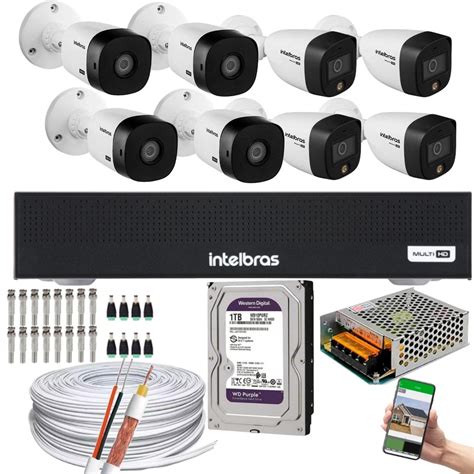 Kit C Meras Intelbras Vhd B Full Color Bullet Full Hd P