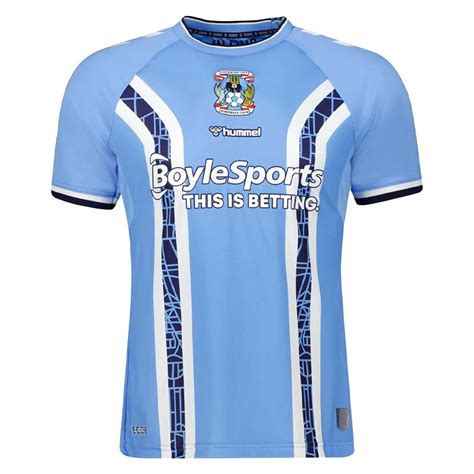 Hummel Coventry City Mens Ss Home Shirt Footy