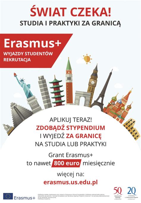 Rekrutacja Na Wyjazdy Na Studia I Praktyki W Ramach Programu Erasmus