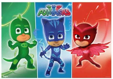 Painel Decorativo 4 Laminas Festa PJ Masks 126x88cm 1 Unidade Ref