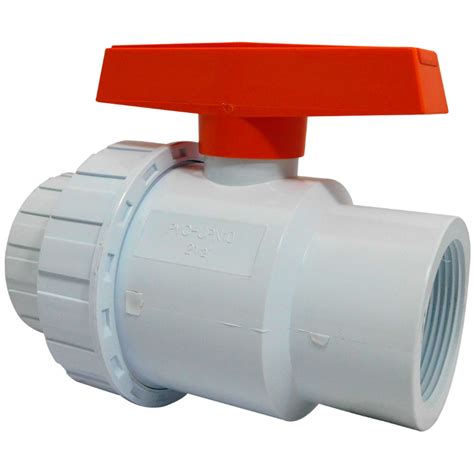 Valvula De Bola Pvc Agua Fria Astm Union Universal De Rosca