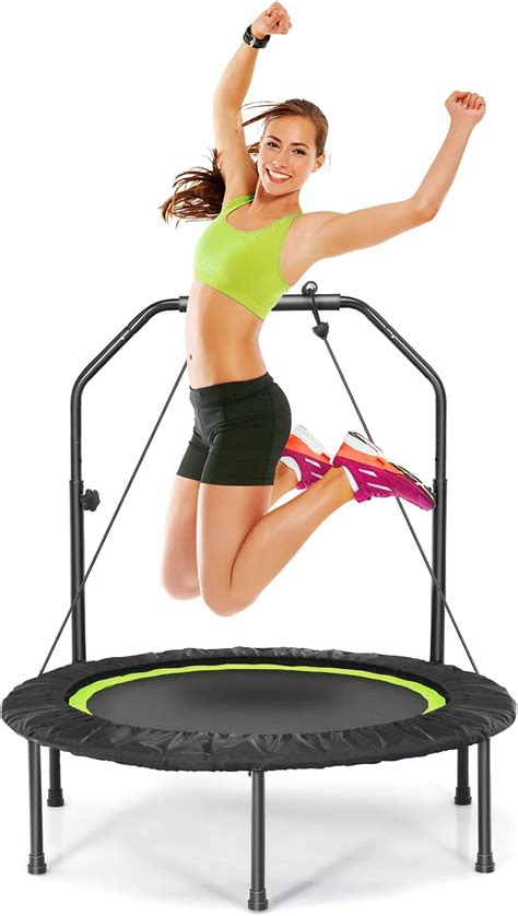 Giantex 40” Foldable Mini Trampoline Indoor Fitness Trampoline With 43