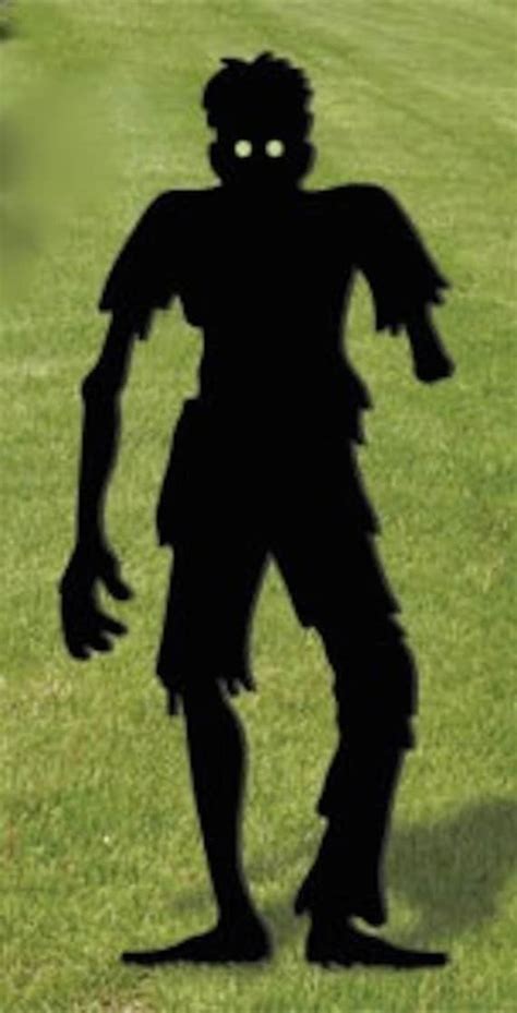 Zombie Shadow Halloween Zombie Wood Silhouette Zombie By Chardoman