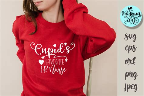 Cupids Favorite Er Nurse Svg Love Svg Graphic By Midmagart · Creative Fabrica