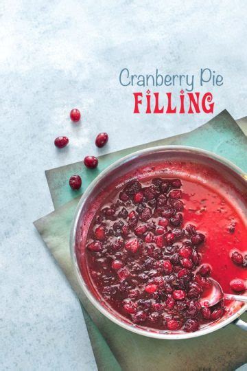 Cranberry Pie Filling Recipe